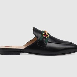 Gucci Princetown Mules Women Sz 35/US 5.5 Red/green NWT IN BOX black horsebit